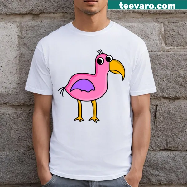 Whimsical Opila Bird illustration t-shirt from Garten of Banban