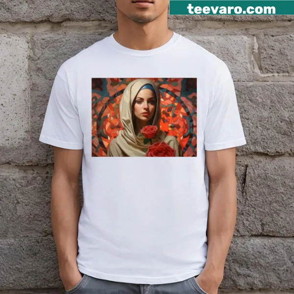 Retro Merry Christmas graphic t-shirt with festive design