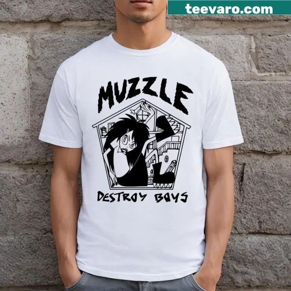 Cartoon-style design featuring Thedestroyboys text on a T-shirt
