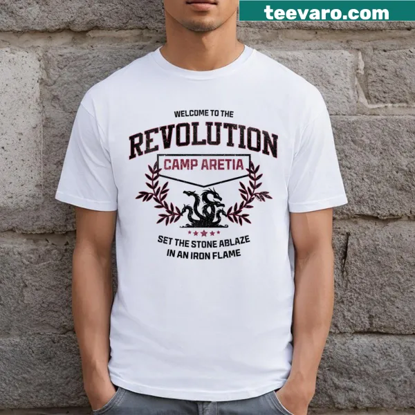 Illustrative Iron Flame graphic on a t-shirt