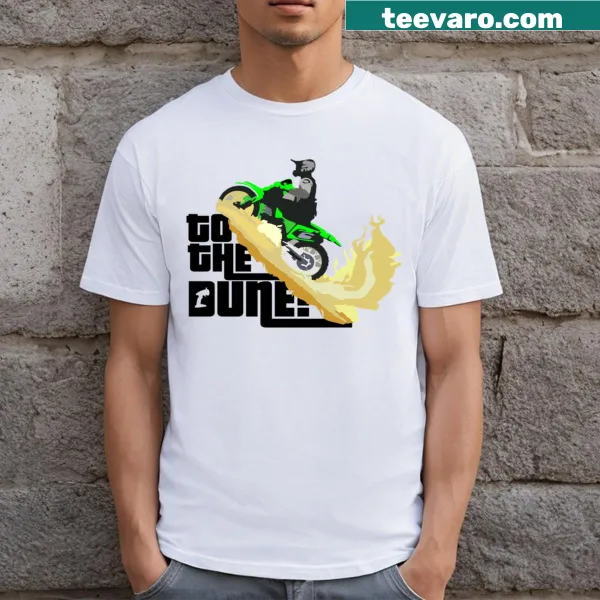 Adventure themed T-shirt with a phrase inviting exploration
