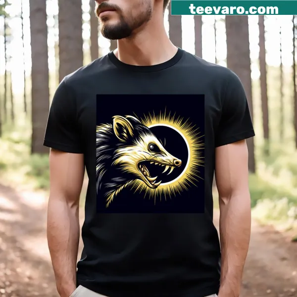 Total solar eclipse graphic for April 8, 2024 on shirt