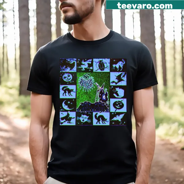 Vintage-style astrology wizard design on a t-shirt
