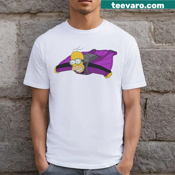 T-shirt featuring bold typography celebrating wingsuit skydiving