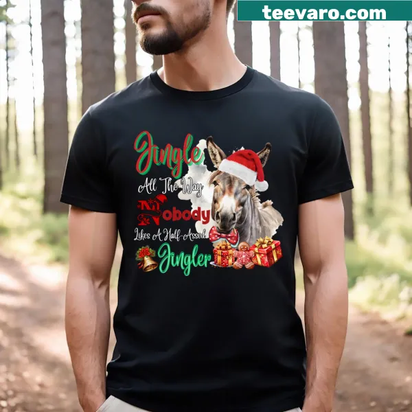 Cheerful Jingle All The Way graphic t-shirt