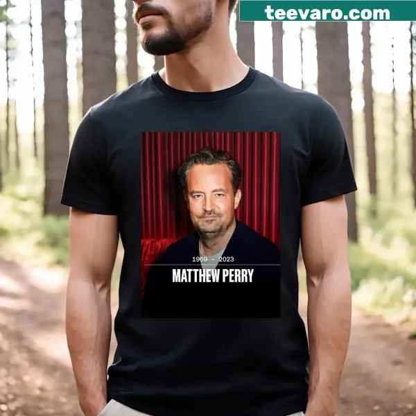 Commemorative t-shirt celebrating Matthew Perry