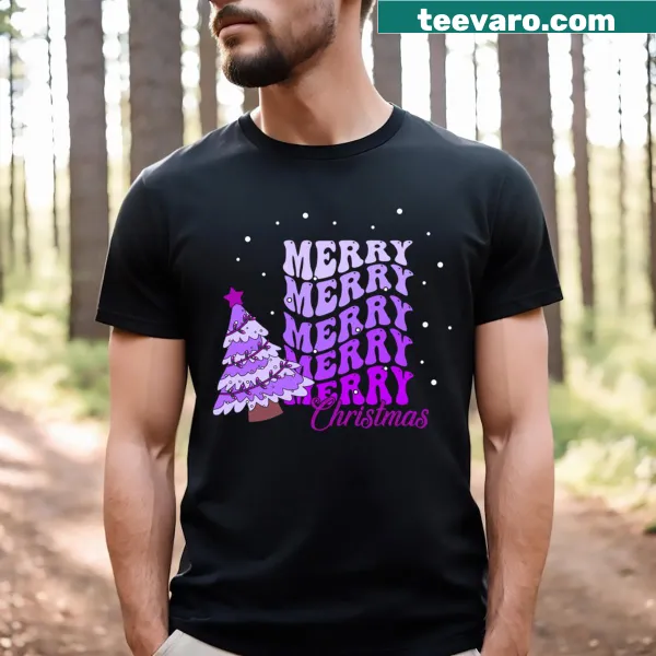 Cute Christmas tree t-shirt for girls and kids