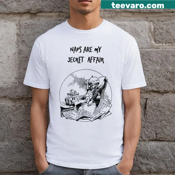 Funny nap-themed minimalist T-shirt with a humorous quote