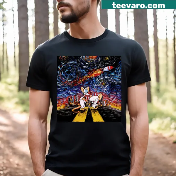 Pinky and The Brain cartoon parody t-shirt