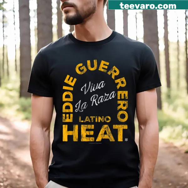T-shirt honoring Eddie Guerrero with Latino Heat graphic