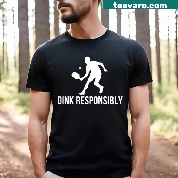 Humorous pickleball-themed t-shirt with punny text