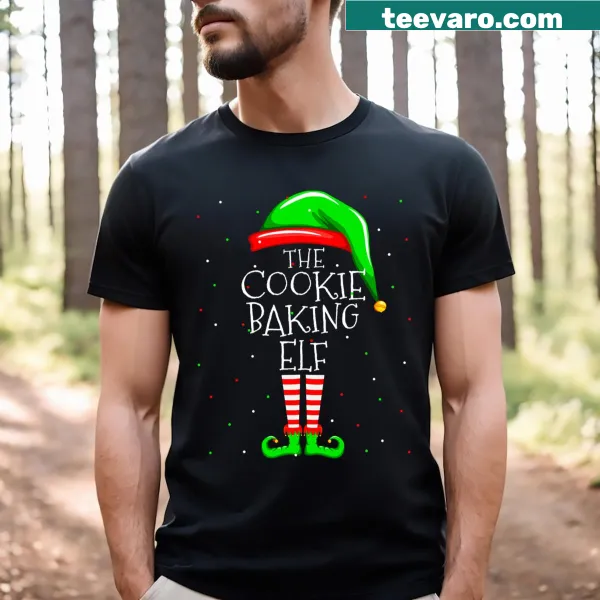 Family matching Christmas T-shirt with baking elves design