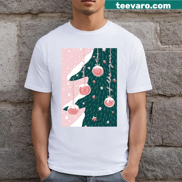 Festive T-shirt with the phrase 'Most Wonderful Time Of The Year 2023'