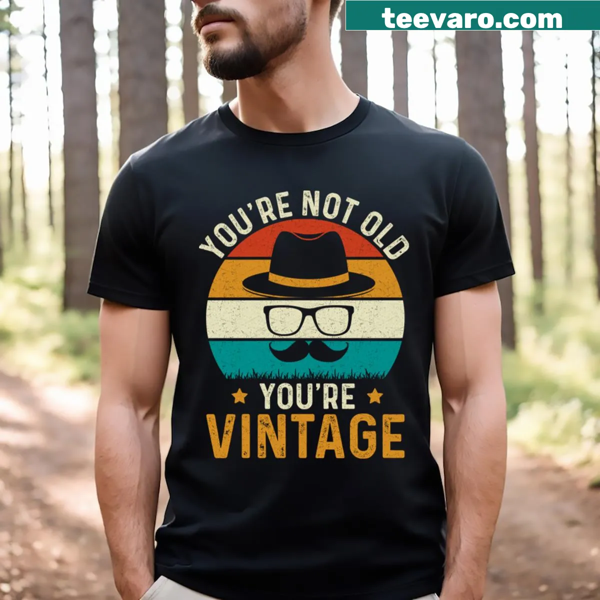 Heartfelt Christmas graphic design on a T-shirt for older men — on a men's t-shirt