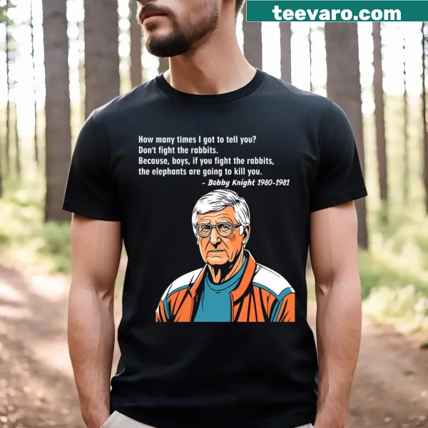Inspirational quotes from Bobby Knight in typographic design