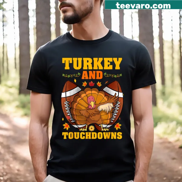 Fun graphic depicting turkey and football for Thanksgiving
