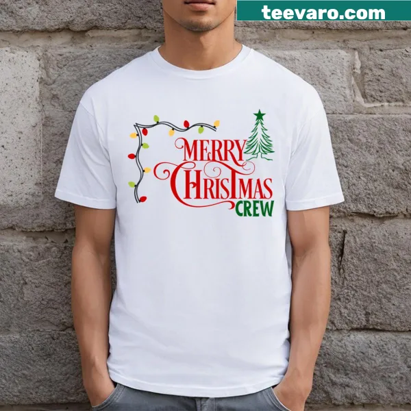 Fun Christmas Crew holiday-themed T-shirt design