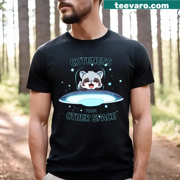 Adorable raccoon alien design for fantasy lovers