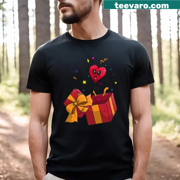 T-shirt with 'The TRUE Lovely Gift' text in elegant typography
