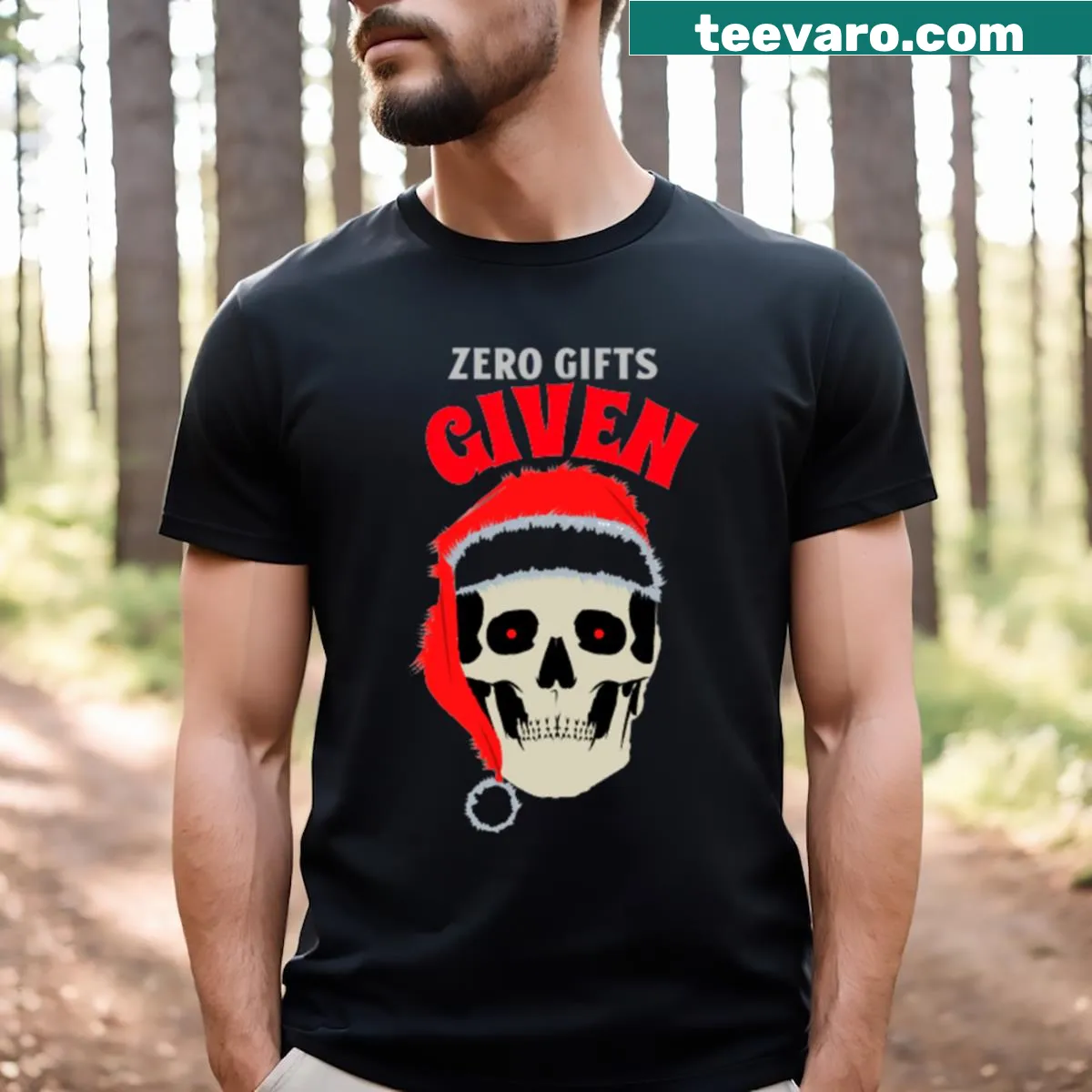 Funny Zero Gifts Given Christmas T-shirt — on a men's t-shirt