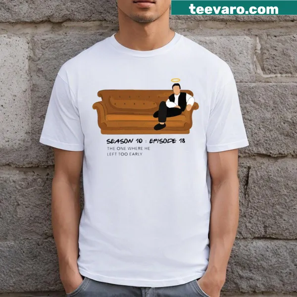 Chandler Bing tribute t-shirt with humorous saying