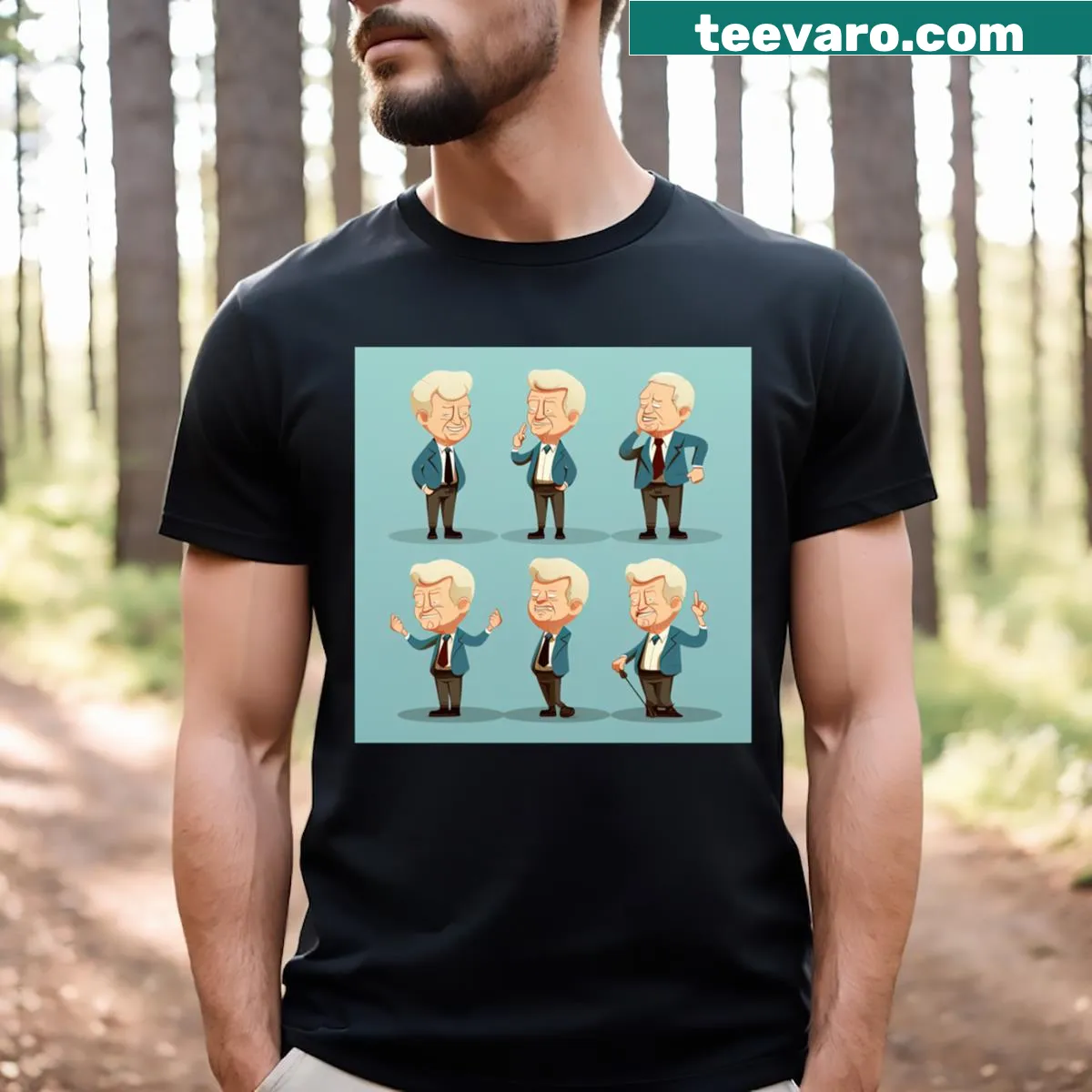 T-shirt featuring a nostalgic tribute to Jimmy Carter — on a men's t-shirt