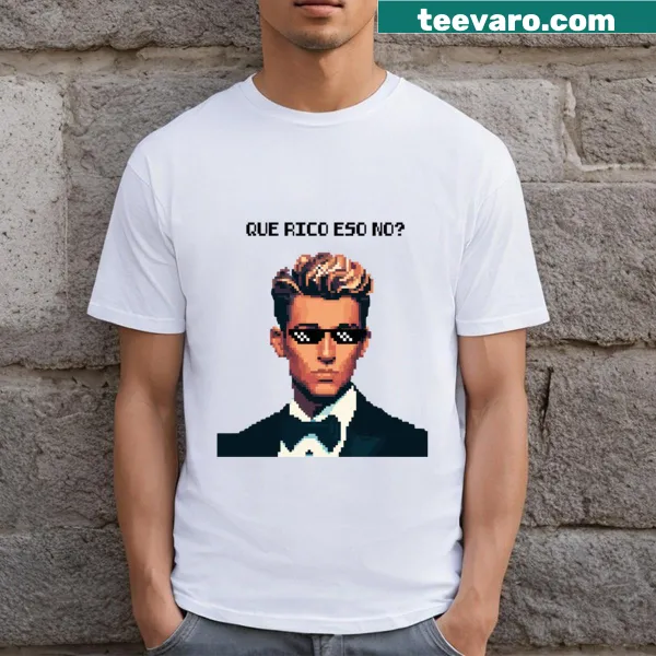Pixel art T-shirt featuring Luis Miguel's phrase