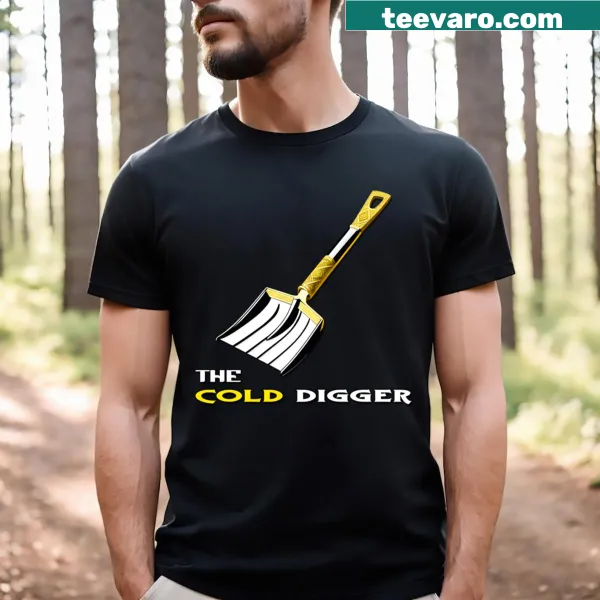 Humorous t-shirt with an edgy design about cold weather