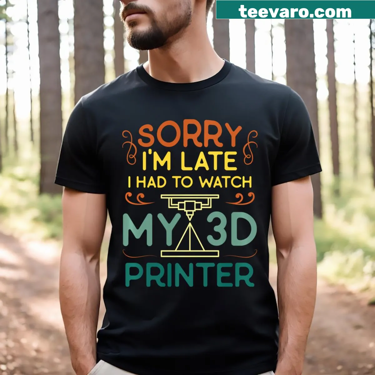 Funny shirt with the quote 'G28' related to 3D printing — on a men's t-shirt