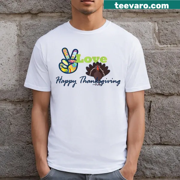 Thanksgiving themed t-shirt with a wholesome graphic