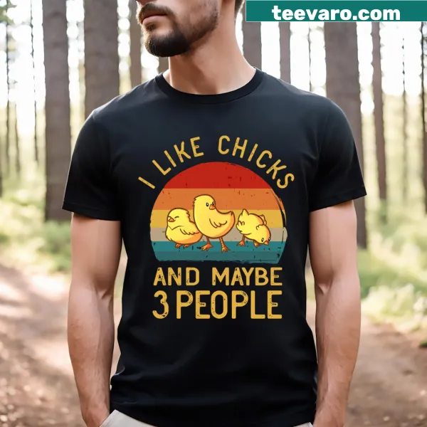 Vintage distressed chick lover t-shirt with humorous text