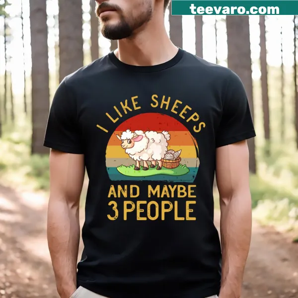 Vintage Sheep Lover t-shirt with a funny quote and distressed design