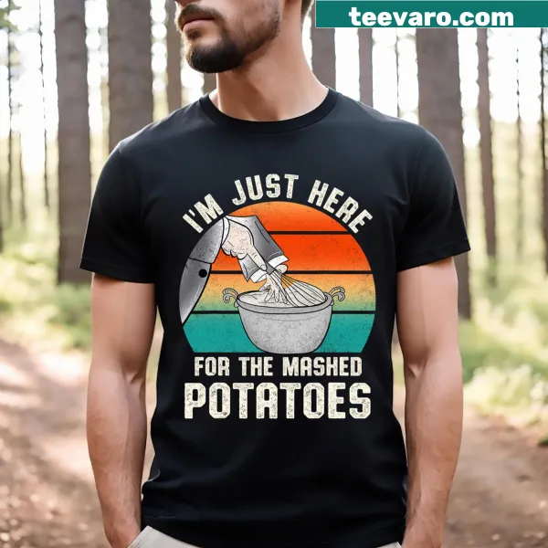 Cute Thanksgiving shirt focused on mashed potatoes