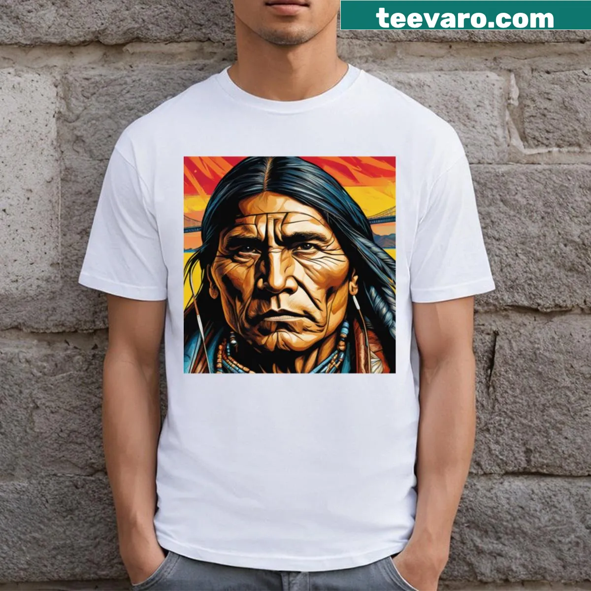 T-shirt featuring bold text 'Power 6' — on a men's t-shirt