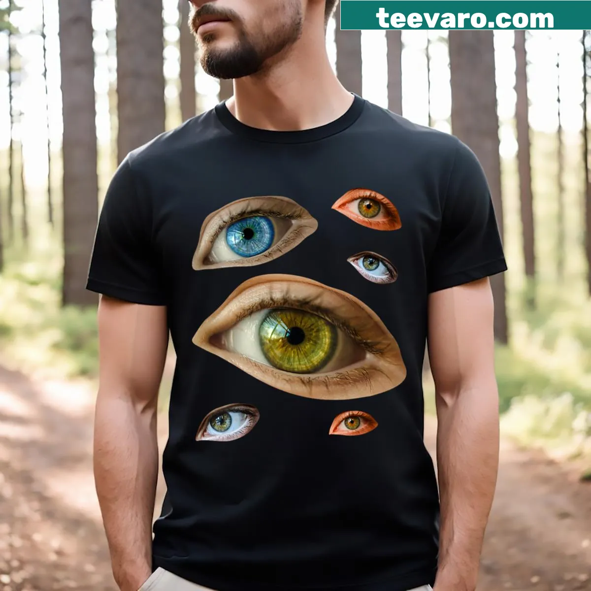 Weirdcore Tee with playful graphic for kids in unique styles — on a men's t-shirt