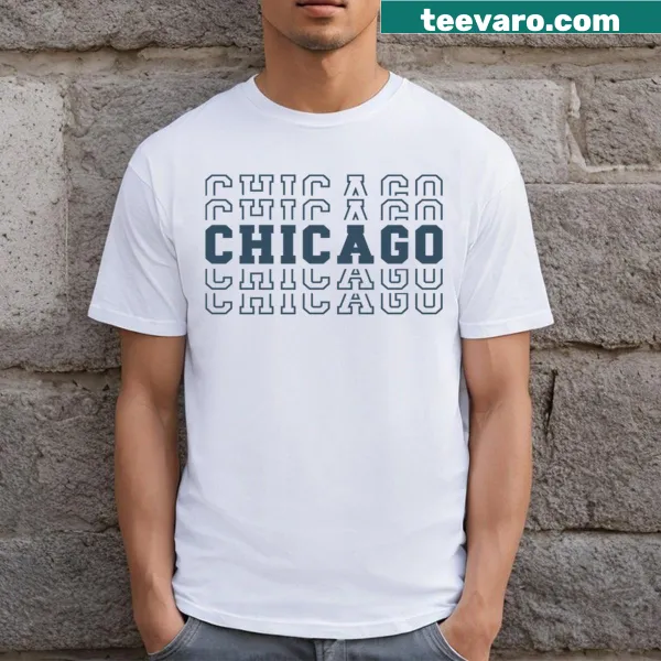 Graphic inspired by Chicago sports on a T-shirt