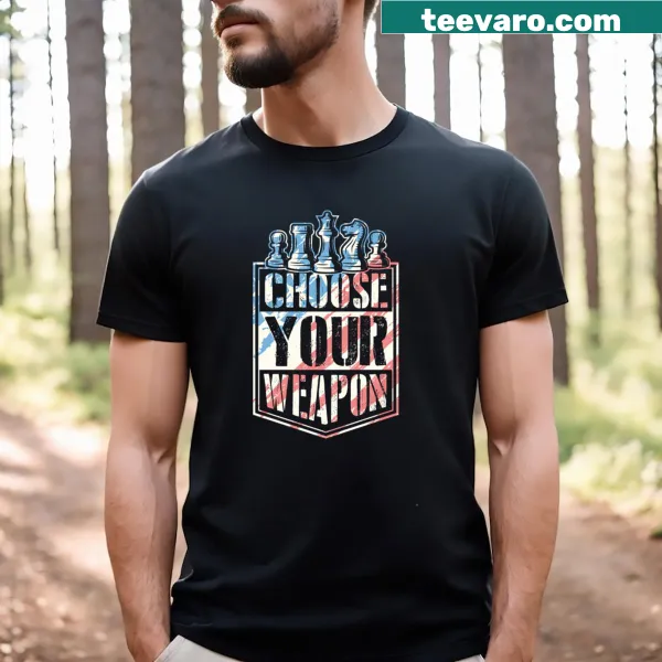 Funny chess-themed T-shirt with a humorous quote.