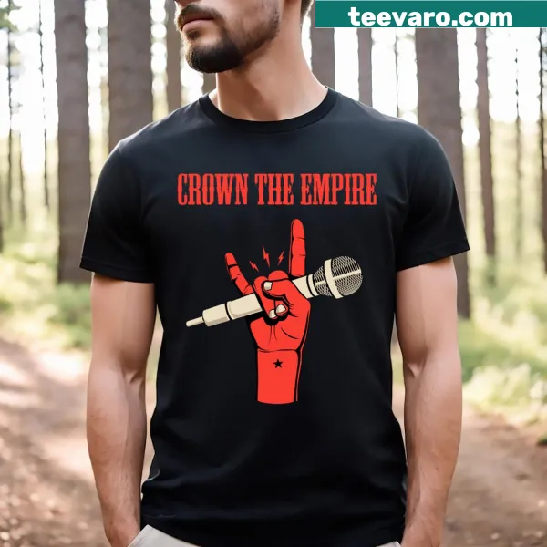Crown The Empire band logo graphic on music T-shirt