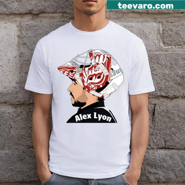 Detroit hockey T-shirt featuring Alexander Lyon