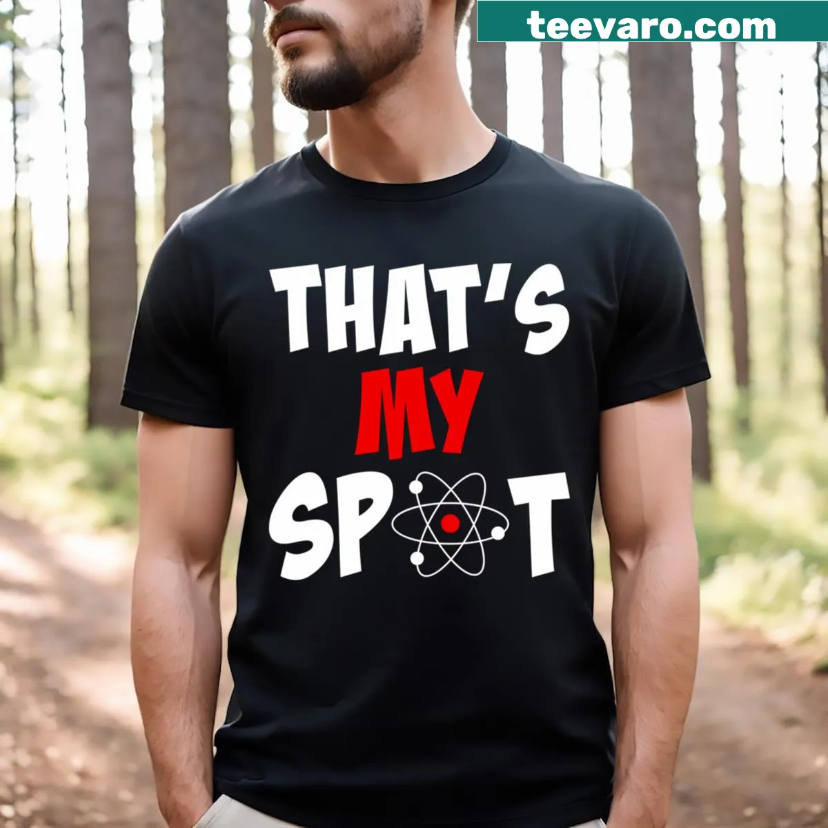 Big Bang humor design on unisex T-shirt for fans — on a men's t-shirt