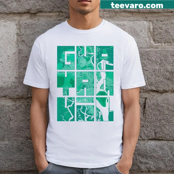 Guayaquil Ecuador city map typography T-shirt