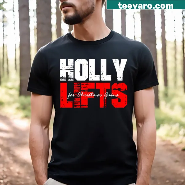 Funny Christmas gym quote T-shirt with fitness theme