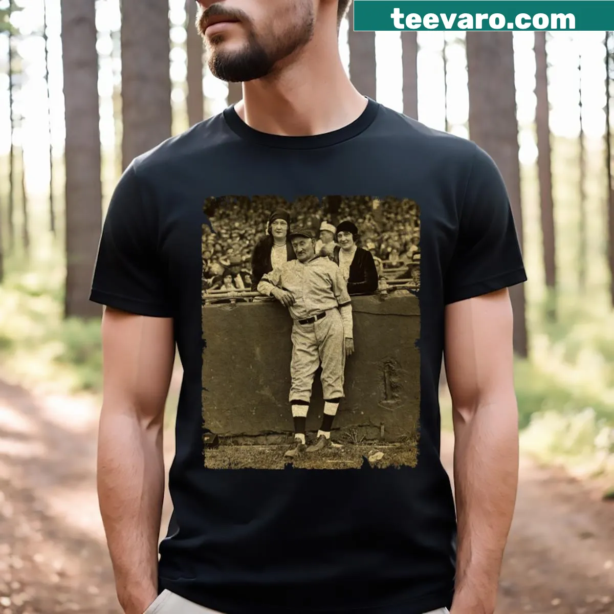 Illustrative t-shirt honoring baseball legend Honus Wagner — on a men's t-shirt