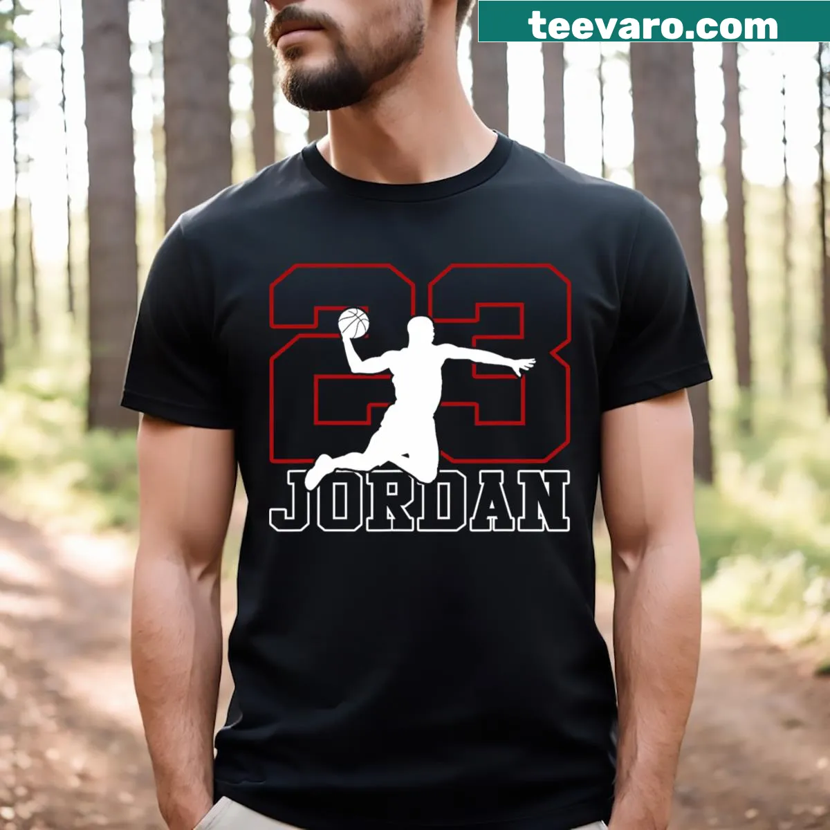 Personalized vintage T-shirt featuring the name Jordan — on a men's t-shirt