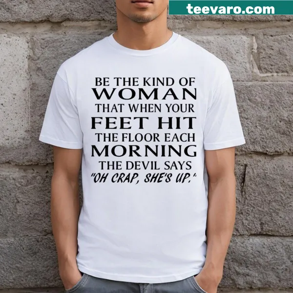 Empowerment t-shirt with the phrase 'Scaring The Devil' in bold typography