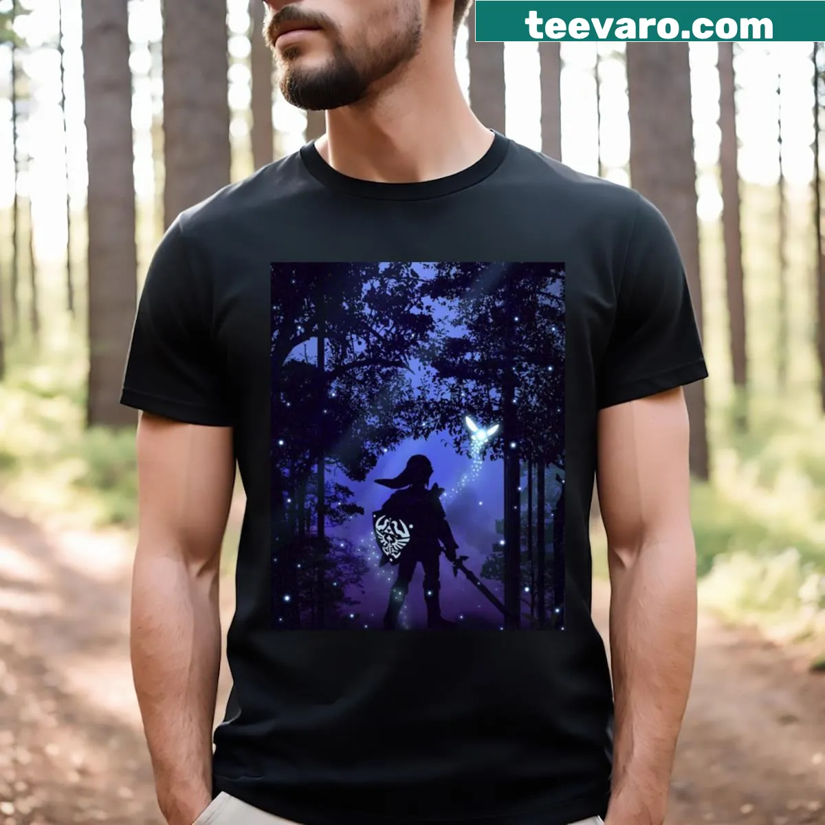 Gaming-themed Tears Of The Kingdom t-shirt — on a men's t-shirt