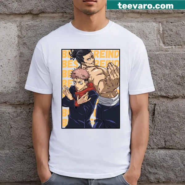 Anime-themed t-shirt featuring Todo Aoi and Itadori Yuji