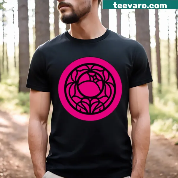 T-shirt featuring an illustrated rose inspired by Utena
