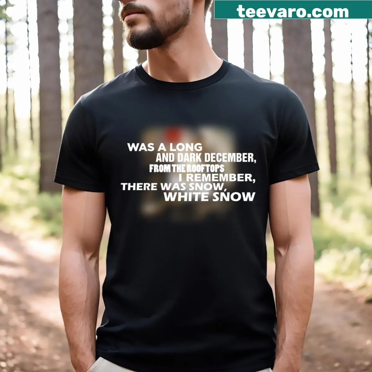 T-shirt featuring Coldplay lyrics from 'Viva La Vida' — on a men's t-shirt