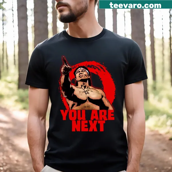 Bold graphic from Bloodsport with martial arts theme t-shirt